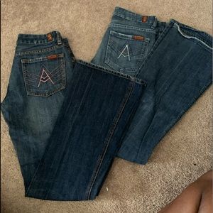 2 pairs of 7 for all mankind